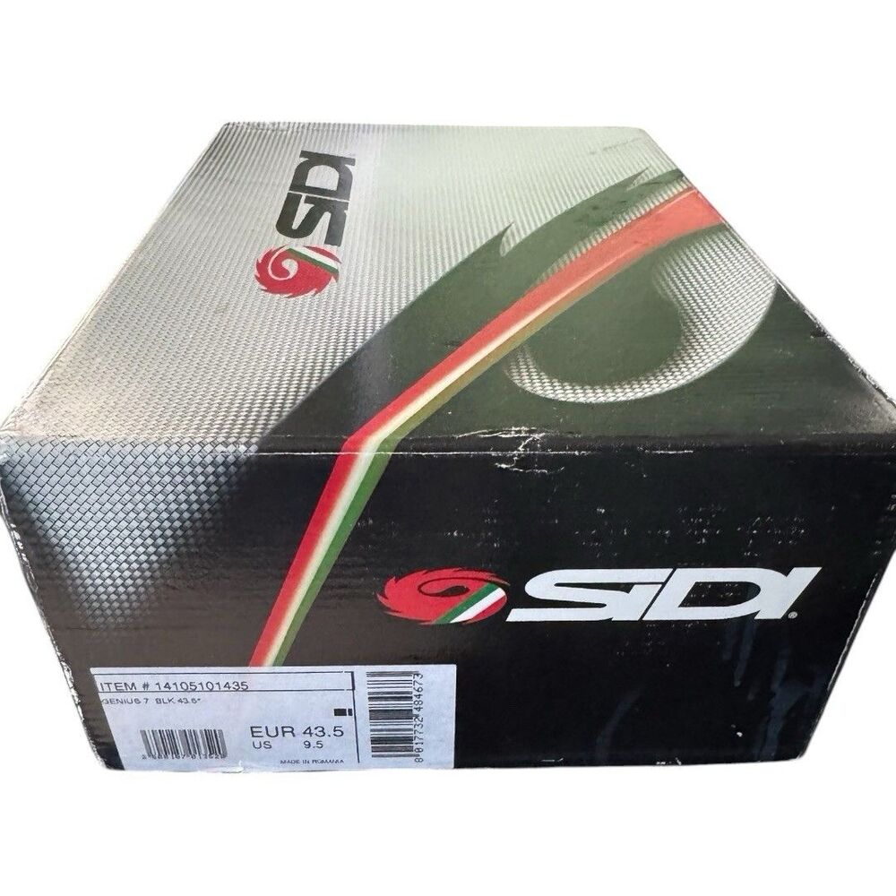 Sidi Genius 7 road cycling shoes in Black (BLK), size EUR 43.5 (US 9.5)